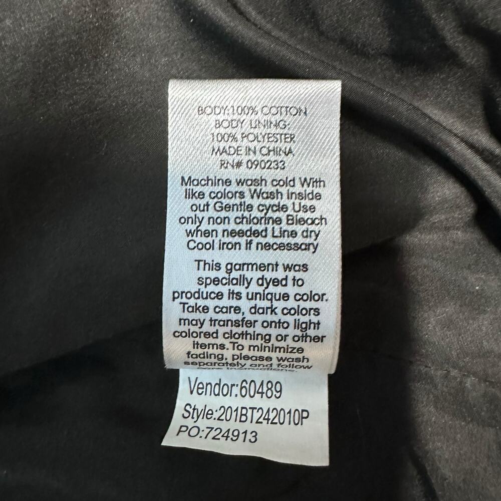 PacSun Brown/Black Contrast Stitch Canvas Zip Jacket - Men’s Size Large - Picture 7 of 7